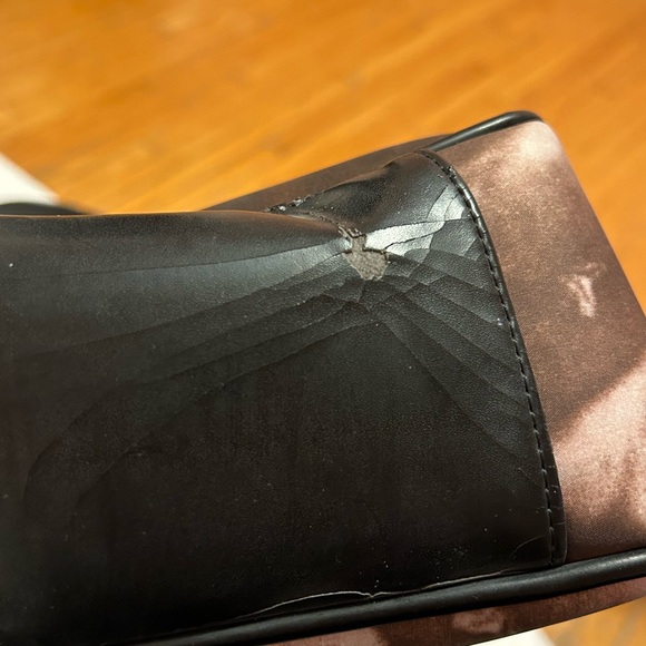 MARILYN MONROE shoulder bag with zippered inner pocket - black trim-USED - Picture 4 of 5